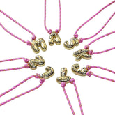 2000's Bubble Letter Pendant Necklace