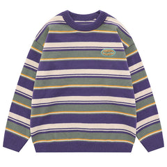 Primary Colors Striped Sweater