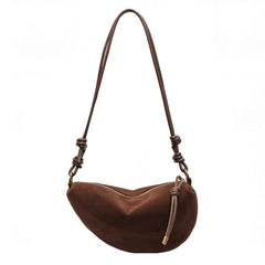 City Girl Problems Suede Hobo Bag