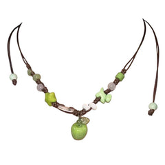 Apple Beaded Necklace