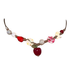Apple Beaded Necklace