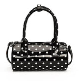Blokette Style Polka Dot Barrel Bag
