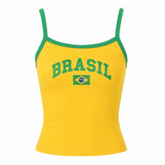 Brazil Yellow Tank Top
