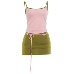 Candy Crush Tank Top & Mini Skirt Co-Ord