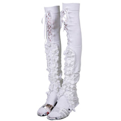 Coquette Ruffle Lace Leg Warmers