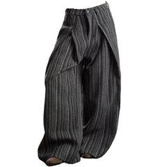 Dark Academia Striped Trousers