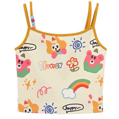 Doodle Graphic Crop Top