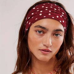 French Style Elastic Polka Dot Headband