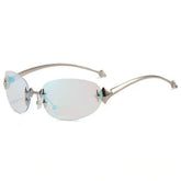 Digital Stardust Oval Sunglasses