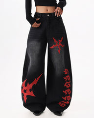 Dark Ritual Wide-Leg Jeans