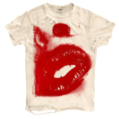 Grunge Sleeze Distressed Kiss T-Shirt