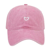 Heart Embroidery Baseball Cap