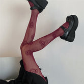 Heart Mesh Tights