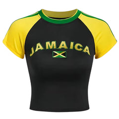 Jamaica Embroidery Crop Top
