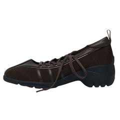 Model Behavior Lace Up Ballet Heeled Sneakers