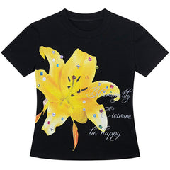 Lily Print Baby T-Shirt