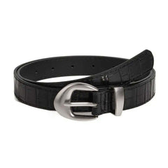 Minimalist Style Croc Pattern Belt