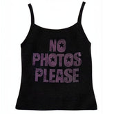No Photos Please Rhinestone Skinny Tank