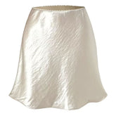 Old Money Satin Mini Skirt