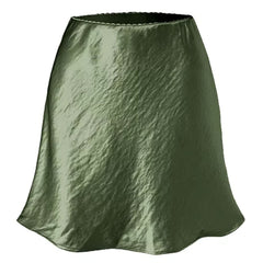 Old Money Satin Mini Skirt