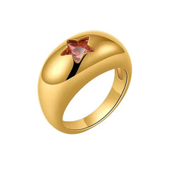 Pink Star Chunky Ring