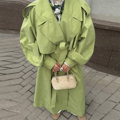 Pistachio Ice Cream Trench Coat