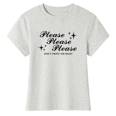 Please Don’t Y2K Baby Tee