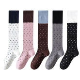 Preppy Polka Dot Knee High Socks