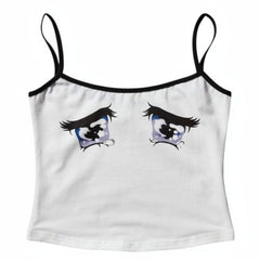 Sad Eyes Y2K Tank Top