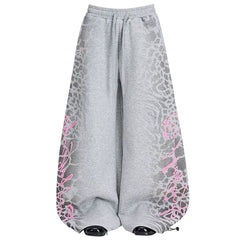 Skater Girl Leopard Print Sweatpants