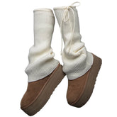 Soft Girl Ribbed Leg Warmers