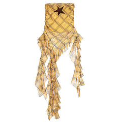 Teen Spirit Star Plaid Bandeau Top