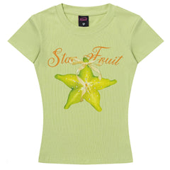 Star Fruit Green Baby Tee