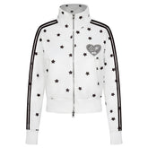 Star Girl Side Stripe Zip Sweatshirt