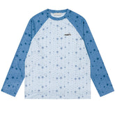 Star Print Raglan Long Sleeve Top