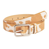 Vintage Ranch Cow Print Belt