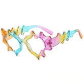 Whimsical Wavy Frame Sunglasses