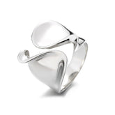Wide Wavy Band Ring