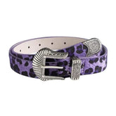 Y2K Leopard Cowboy Belt
