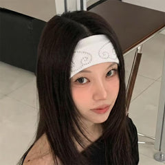 Y2K Rhinestone Angel Wings Headband