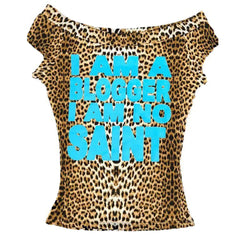 Y2K Blogger Bandeau Top in Leopard