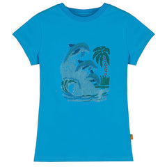 Y2K Dolphin Rhinestone Baby Tee