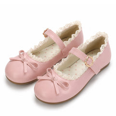 2.0 Coquette Lace Trim Mary Jane Flats