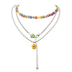 Indie Flower Layered Necklace