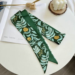 Green Satin Scarf