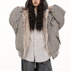Cyber Angel Reversible Bomber Jacket