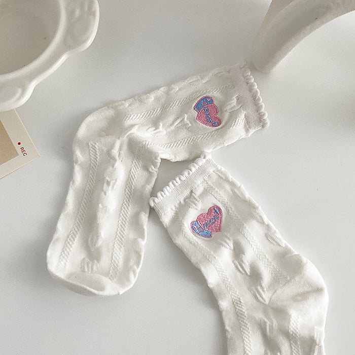 Soft Girl Ruffle Socks