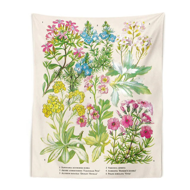 Vintage Flower Wall Tapestry 🌿