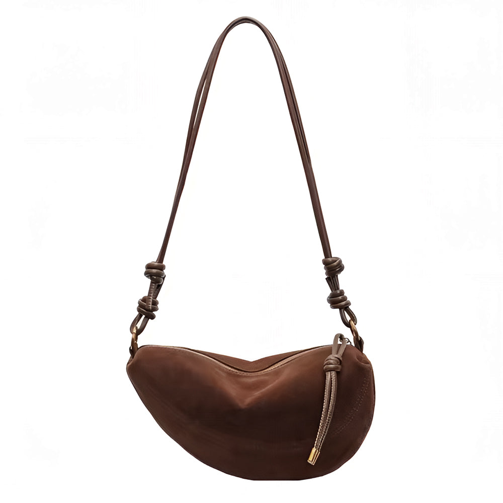 City Girl Problems Suede Hobo Bag