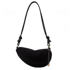 City Girl Problems Suede Hobo Bag